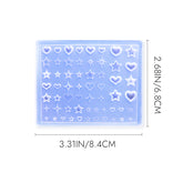 3D Nail Art Mold - #32 Star & Heart